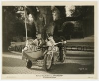 1a261 DUCK SOUP 8x10 still 1933 Groucho Marx in tuxedo on motorcycle with Harpo in sidecar!