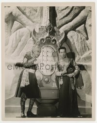 1a263 EAST MEETS WEST 8x10 still 1936 Arabian George Arliss & Romney Brent standing by throne!