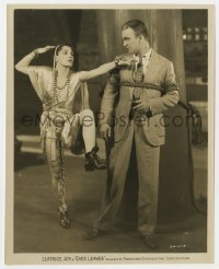 1a287 EVE'S LEAVES 8x10 still 1926 Leatrice Joy in wacky pose by William Boyd ties to huge post!