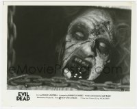1a288 EVIL DEAD 8x10.25 still 1982 Sam Raimi cult classic, best close up of gruesome zombie!