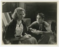 1a312 FORBIDDEN HEAVEN 7.75x10 still 1935 Charles Farrell & Charlotte Henry with tea by fireplace!