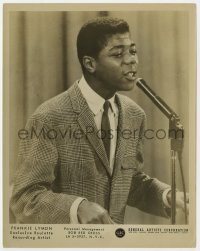 1a322 FRANKIE LYMON 8x10.25 music publicity still 1960s the rock 'n' roll singer performing!