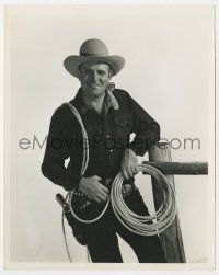 1a336 GENE AUTRY deluxe 8x10 key book still 1949 great cowboy portrait with lasso by Coburn!