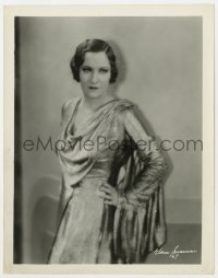 1a355 GLORIA SWANSON 8x10.25 still 1920s close portrait of the leading lady in shimmering gown!