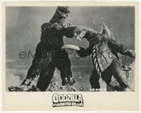 1a361 GODZILLA ON MONSTER ISLAND 8x10 still 1976 great rubbery monster battle scene!