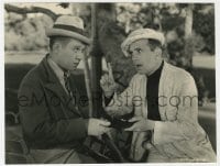 1a381 HALLELUJAH I'M A BUM 7x10 key book still 1933 c/u of Al Jolson arguing with Harry Langdon!