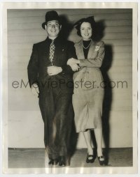 1a388 HARPO MARX 7x9 news photo 1936 he announces secret marriage to 20 year younger Susan Fleming!