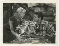 1a391 HEAVEN ON EARTH 8x10.25 still 1931 Lew Ayres & pretty Anita Louise with cute dog on bed!