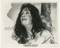 1a410 HORROR HOTEL 8.25x10 still 1960 close up of scared & bruised Patricia Jessell!