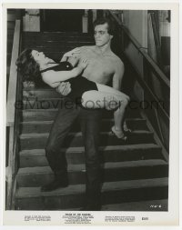 1a414 HOUSE OF THE DAMNED 8x10.25 still 1963 young barechested Richard Kiel carrying sexy girl!