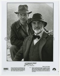 1a434 INDIANA JONES & THE LAST CRUSADE 8x10.25 still 1989 Harrison Ford & Sean Connery portrait!
