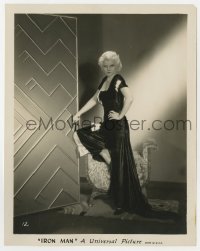 1a441 IRON MAN 8x10.25 still 1931 wonderful young portrait of sexy Jean Harlow at her trampiest!