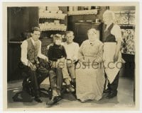 1a473 JOHNNY GET YOUR HAIR CUT candid 8x10 still 1927 Jackie Coogan posing with the top cast!