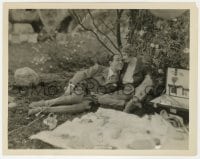 1a482 JUST A GIGOLO 8x10.25 still 1931 William Haines & Irene Purcell having a romantic picnic!