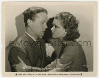 1a489 KICK IN 8x10.25 still 1931 scared Clara Bow & Regis Toomey have to take a chance!
