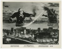 1a493 KING KONG VS. GODZILLA 8x10.25 still 1963 Godzilla & 1933 King Kong over Tokyo skyline!