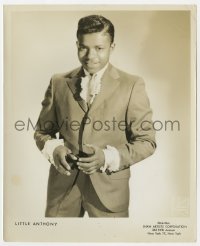 1a534 LITTLE ANTHONY 8.25x10 publicity still 1960s the African American R&B singer by Kriegsmann!