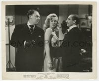 1a546 LOVE HAPPY 8.25x10 still 1949 Groucho Marx glares at Waldis pointing gun at Marilyn Monroe!