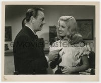 1a567 MAN BAIT 8.25x10 still 1952 c/u of sexy Diana Dors in her first movie seducing George Brent!