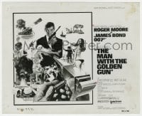 1a571 MAN WITH THE GOLDEN GUN 8x10 still 1974 Robert McGinnis art used for the half-sheet!