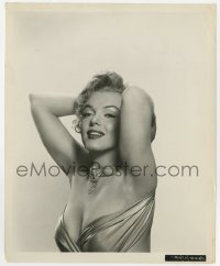 1a417 HOW TO MARRY A MILLIONAIRE 8.25x10 still 1953 c/u of Marilyn Monroe with hands behind head!