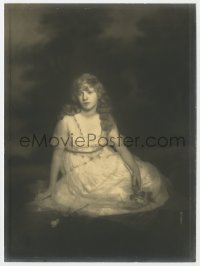 1a583 MARY MILES MINTER deluxe 7x9.5 still 1910s super young seated portrait by Degaston!