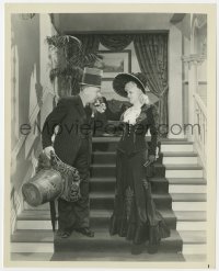1a619 MY LITTLE CHICKADEE 8x10 still 1940 great image of W.C. Fields kissing Mae West's hand!