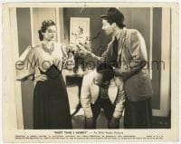 1a628 NEXT TIME I MARRY 8x10 still 1938 James Ellison angry at Lucille Ball with waiter in between!