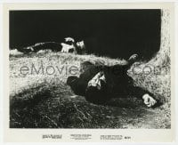 1a632 NIGHT OF THE LIVING DEAD 8.25x10 still 1968 great image of two zombies laying on the ground!