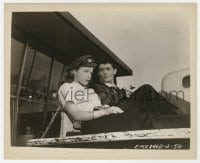 1a639 NOT WANTED 8.25x10 still 1949 Sally Forrest & Keefe Brasselle sitting in back of truck!