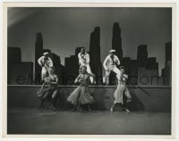 1a646 ON THE TOWN deluxe 8x10 still 1949 Gene Kelly, Vera-Ellen & others dancing on NY skyscraper!