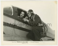 1a680 PIRATES OF THE SKIES 8x10.25 still 1938 Kent Taylor w/gun on wing of Rochelle Hudson's plane!