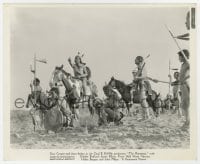 1a681 PLAINSMAN 8.25x10 still 1936 Native Americans on horseback & on ground see white men!