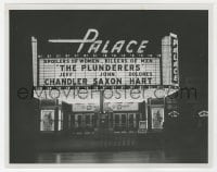 1a684 PLUNDERERS candid 7.25x9 still 1960 outside of theater showing the movie at night!