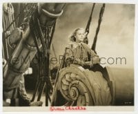 1a696 QUEEN CHRISTINA 7.25x9.25 still 1933 Greta Garbo on ship with enigmatic look!