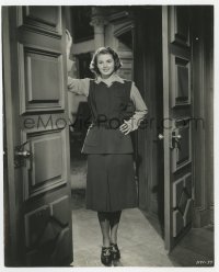 1a700 RAGE IN HEAVEN 7.25x9 still 1941 full-length portrait of Ingrid Bergman standing in doorway!