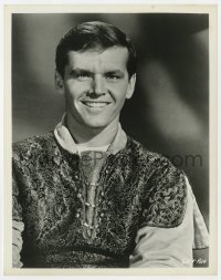 1a711 RAVEN 8x10.25 still 1963 great youthful portrait of Jack Nicholson smiling really big!