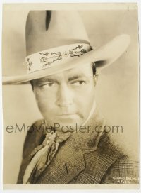1a732 RICHARD BARTHELMESS 7.25x10 still 1934 portrait in suit & cowboy hat from Massacre!