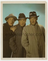1a044 RITZ BROTHERS color-glos 8x10 still 1930s portriat of the famous comedy trio in trench coats!