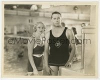 1a762 SAILOR'S LUCK 8x10.25 still 1933 c/u of Sally Eilers & James Dunn in swimsuits by pool!