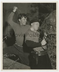 1a776 SEALED CARGO 8x10 key book still 1951 Philip Dorn attacking Steve Forrest by Alex Kahle!