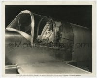 1a793 SKY RAIDERS chapter 2 8x10 still 1941 Donald Woods in plane cockpit, Death Rides the Storm!
