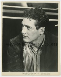 1a804 SOMEBODY UP THERE LIKES ME 8x10.25 still 1956 great close up of young boxer Paul Newman!