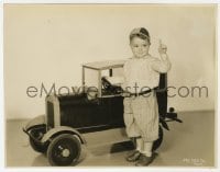 1a820 SPANKY McFARLAND 7.5x9.75 still 1930s he's standing by wonderful toy car in trademark cap!