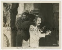 1a832 STARK MAD 8x10 still 1929 Charles Gemora as gorilla grabs scared professor H.B. Warner!