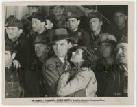 1a838 STRANDED 8x10.25 still 1935 c/u of Kay Francis & George Brent with constructoin workers!