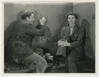 1a853 SYLVIA SCARLETT 8x10.25 still 1935 Brian Aherne sketching Katharine Hepburn's face on a wall!