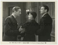 1a870 THEY CALL IT SIN 8x10.25 still 1932 Loretta Young between George Brent & David Manners!