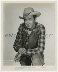1a906 TWO RODE TOGETHER 8x10 still 1961 best posed portrait of cowboy James Stewart!