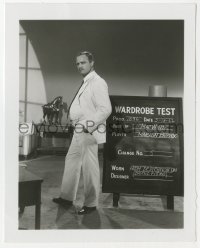 1a910 UGLY AMERICAN 4x5 wardrobe test photo 1963 Marlon Brando as MacWhite with bulging belly!